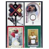 4pc Ken Griffey Jr. Memorabilia Relic Cards w/ SPX