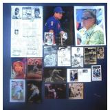 17pc Signed Assorted Baseball Items Lot