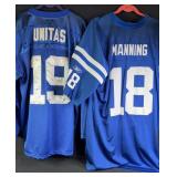 Johnny Unitas & Peyton Manning Colts Jerseys