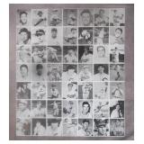 1976 HRT/RES 1947 Bowman Baseball Uncut Sheet