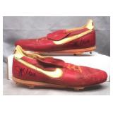 Jeff Manto Signed Game Worn Baseball Cleats