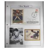 3pc Baseball Hall of Famer Jim Kaat Signed Lot