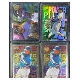 4pc Fleer Ultra Ken Griffey Jr. Power Plus Cards