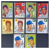 10pc 1954 Topps Baseball Cards w/ Rizzuto