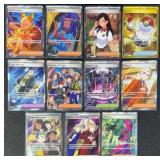 11pc Pokemon Full Art Trainers w/ Gold