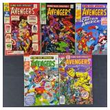5pc Avengers Annual #1-6 Marvel Comic Books
