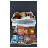 Large Lot Of Paperback Books w/ Sci-Fi