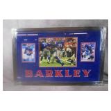 Framed Saquon Barkley N.Y. Giants Signed Display