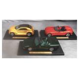 3pc Maisto 1/18th Scale Diecast Cars Lot