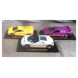3pc Maisto 1/18th Scale Diecast Cars Lot