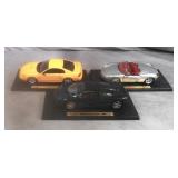3pc Maisto 1/18th Scale Diecast Cars Lot