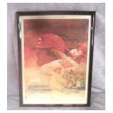 Framed 1985 Pete Rose Wheaties Poster