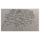 50pc 1960s Lrg & Small Metal Soda Bottle Openers
