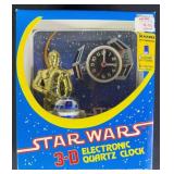 1982 Star Wars 3-D Electronic Quartz Clock