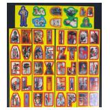 1980 Star Wars ESB Uncut Sticker Card Sheets