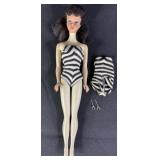 C. 1950s-60s Brunette Ponytail Barbie Doll
