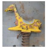 Cast Aluminum Giraffe Playround Spring Rider