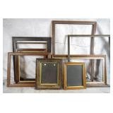 9pc Antique Picture Frames Lot