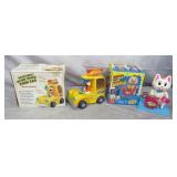 Battery Operated Food Car & Happy One Man Band