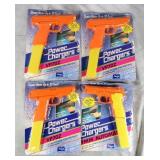 4pc 1987 Larami Power Chargers Water Guns Lot