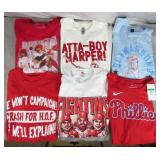 6pc Philadelphia Phillies T-Shirts Lot