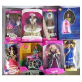 8pc 1995-1999 Barbie Dolls Lot