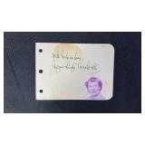 Agnes Turnbill Signed Auto Book Page