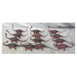13pc 1978 Plastic Brontosaurus Figures Lot