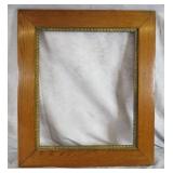 Antique Oak & Gilt Wood Picture Frame