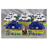 8pc  Wind Up Auto Ambulance/Police Lot