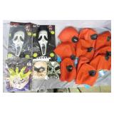 15pc Assorted Character Halloween Masks Lot