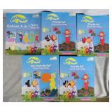 5pc 1998 Teletubbies Deluxe Foam Puzzles Lot