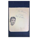 Red Buttons Signed Auto Book Page
