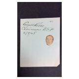 Carroll Reece Chairman Of G.O.P. 1948 Signed Page