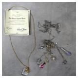 9pc Sterling Silver Necklaces w/Pendants Lot