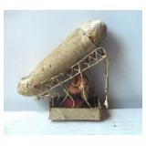 Antique German Santa Dirigible Christmas Ornament