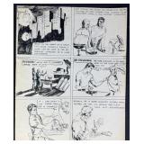 Original Science Fiction Story Page #1 & Sequel