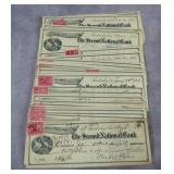 1898 Sandusky OH. Second National Bank Checks