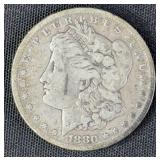 1880 U.S. Morgan Dollar 1 OZ. Silver Coin