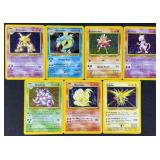 7pc 1999 Pokemon Base Set Holo Cards