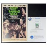 5x Signed Night Of The Living Dead Print