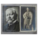 Vintage Von Hindenburg & Adolf Hitler Postcards