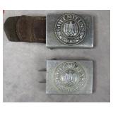 Two WW2 German Military Belt Buckles
