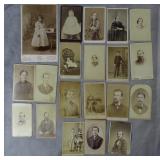 20pc Antique Cabinet Photographs Lot