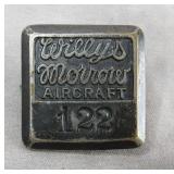WW1 Willys Morrow Aircraft Employee Badge