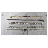 6pc Ladies Sterling Silver Bracelets Lot