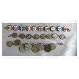 3pc Vintage Tourist Bracelets Lot