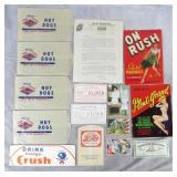 15pc Antique & Vintage Advertising Ephemera Lot