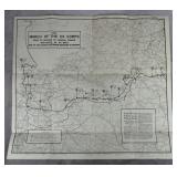 WW2 March of the XX Corps Map
