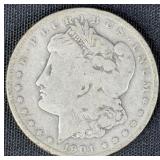 1901 U.S. Morgan Dollar 1 OZ. Silver Coin
